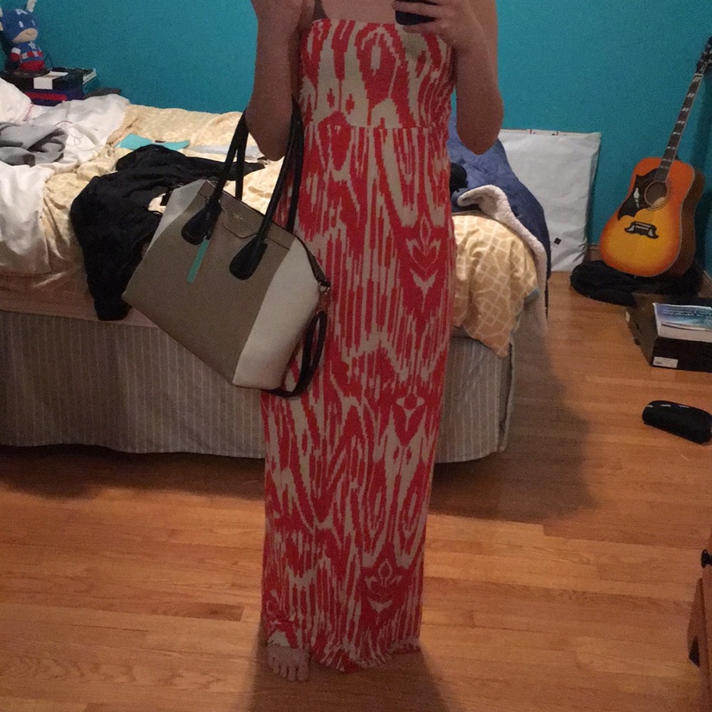 Tribal printed maxi dress